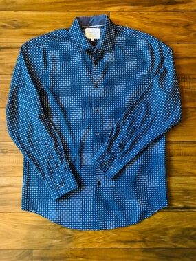 Con.Struct Cooling Comfort Men’s Slim Fit Long Sleeve Size L Spandex Navy Blue